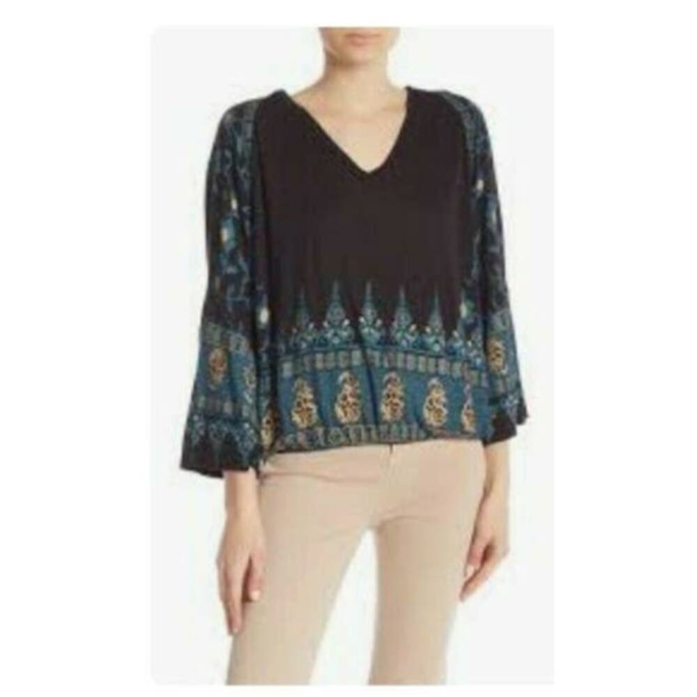 FREE PEOPLE MEDALLION PRINT SIZE SMALL